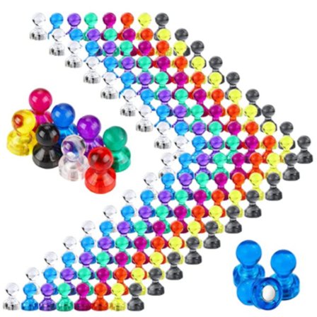 144 Whiteboard-magneter i åtta färger