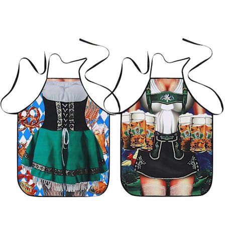 Oktoberfest Forklæde Bavarisk Ølfestival Sjov Forklæde Køkken Madlavning Grillning (FMY)