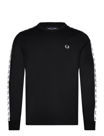 Fred Perry Taped L/S T-Shirt Svart