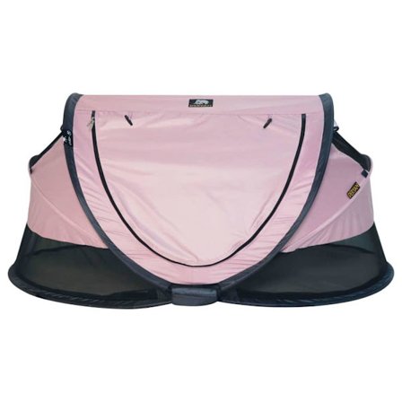DERYAN Pop-up resesäng Toddler Luxe med myggnät rosa