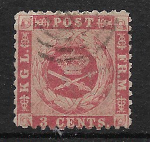 Dansk Vestindien 1872 - AFA 3 - Stemplet