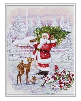 Broderikit Tavla Tomtens julgran - Luca-S