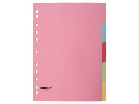Lyreco BUDGET Kartongregister A4 5-flik färg - Lyreco - Kontorsmaterial - Pärmar och register - Kartongregister