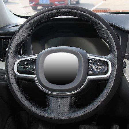 Volvo rattöverdrag S90 Xc60 Xc90 V90 V60 rattöverdrag handsytt handtagsskydd dekorativa interiördelar svart
