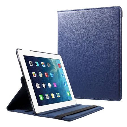 iPad 9.7" 4/3/2 fodral med roterbart stativ - Mörkblå