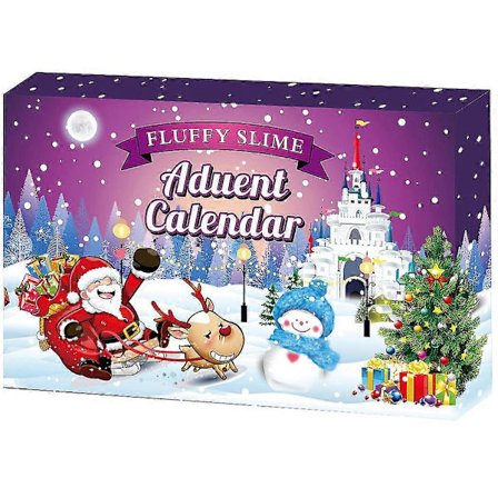 Julegave til barn - Tyggegummi-krystallleire - 24 dagers adventskalender med blinde bokser