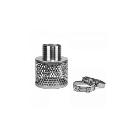 Sugsil för 100 mm / 4" sugslang + 2x Solida enkelbults slangklämmor GBS.