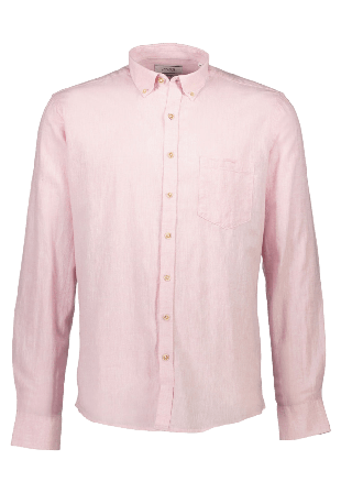 Lindbergh Cotton/Linen Shirt Skjortor Herr Rosa L
