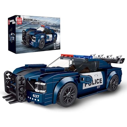 27002 Mini Barricade Poliisiauto Rakennussarjat, Lahja Lapsille/Aikuisille Keräilijöille (356 Osat, Staattinen Versio Näyttölaatikolla)