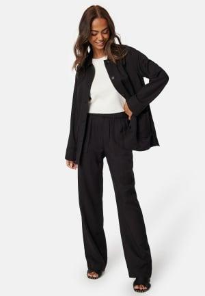 Happy Holly Stefanie Relaxed Pants Black 48/50 Black Bukser Dam
