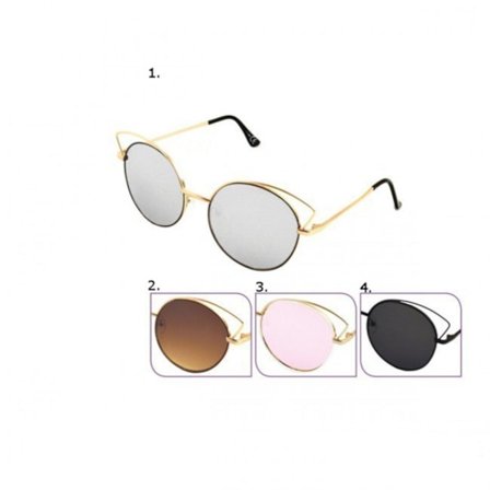 Cat Eye runde solbriller