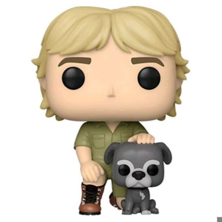 POP Steve Irwin figur med Sui - FUNKO - Samlarleksak - 9cm - Svart