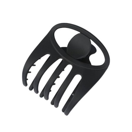 Stilfuld hårklemme - mat sort