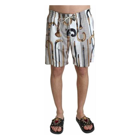 Dolce & Gabbana, Swimshorts Biały, Mężczyzna, Rozmiar: S
