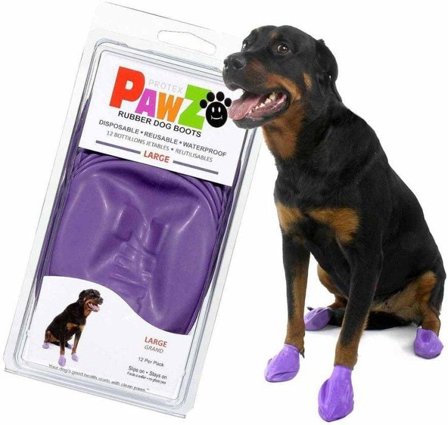Pawz Dog Boots Color Purple L