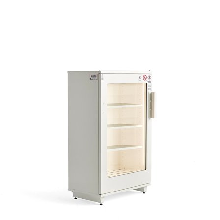 Brandschutz-Vitrine PREVENT, 1450 x 865 x 520 mm, weiß