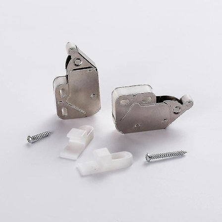 2 st Mini Push Catch Latch Skåp Husbil Skåpsdörrar Skåpslås Med Korsnycklar F