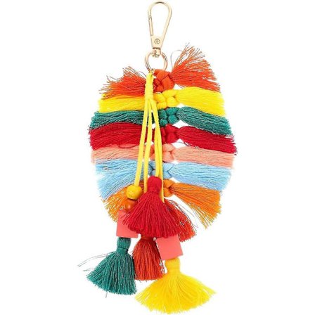 Nøkkelringer Dusk Nøkkelanheng Blonde Bomullsdusk Nøkkelring