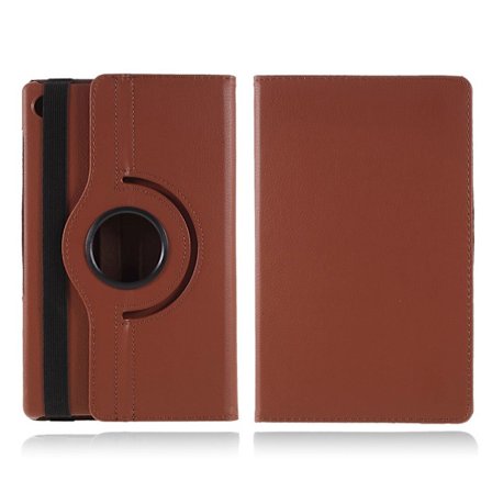 Lenovo Tab M10 HD Gen 2 360 graders roterbart läderfodral - Brun