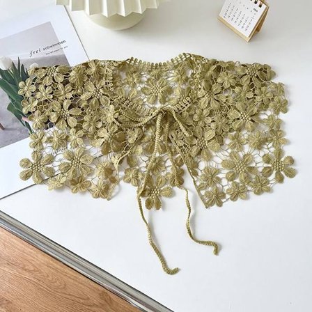 Spets Tyg Halsring Fake Collar GRÖN