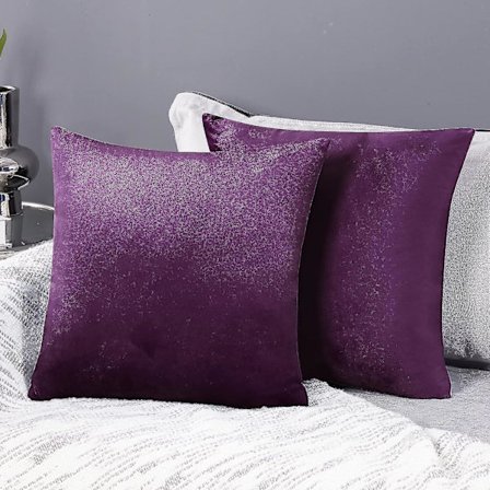Tyynynpäälliset 2 kpl 45x45cm Samettityynyliina Tumman Violetti Koristetyynynpäällinen