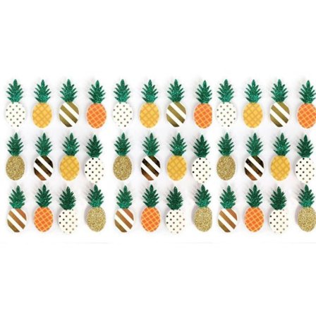 36 tarrat 3D Ananas 4,5 cm