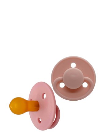 Mininor Round Pacifier Latex - Pink - 0 M