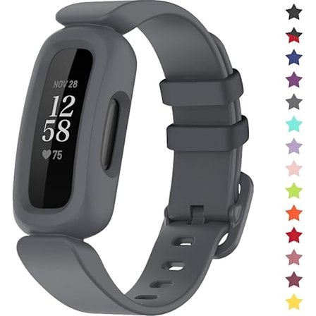 Remmar kompatibla med Fitbit Ace 3 för barn, mjuka silikon vattentäta armband tillbehör sportklocka armband ersättning för Fitbit Inspire 2/Ace 3
