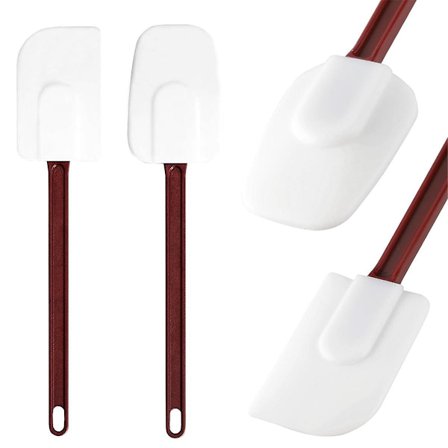 Kraftig slikkepott og skje High Heat Silikon Slikkepott Store Gummislikkepotter for Kjøkkenbruk Co