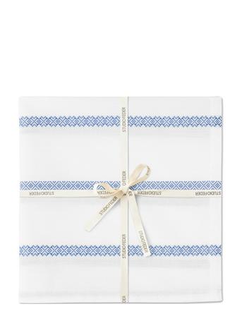 Livia Napkin - 4-Pack Home Textiles Kitchen Textiles Napkins Cloth Napkins White STUDIO FEDER
