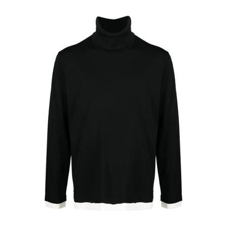 Neil Barrett, Turtlenecks Zwart, Heren, Maat:L