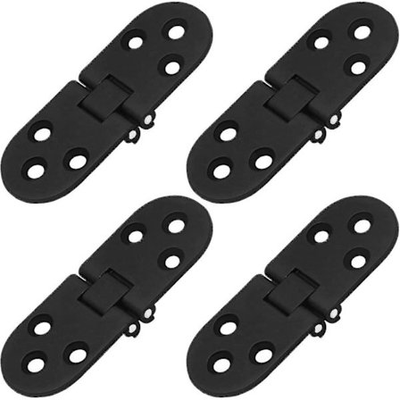 Musta hovimestarin tarjotin sarana, raskas taittuva kääntökansi sarana 180 astetta pyöreä reuna sarana taittuvaan T