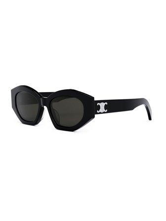 Celine Sunglasses with a frame made of plastic in black and lenses made of plastic in grey