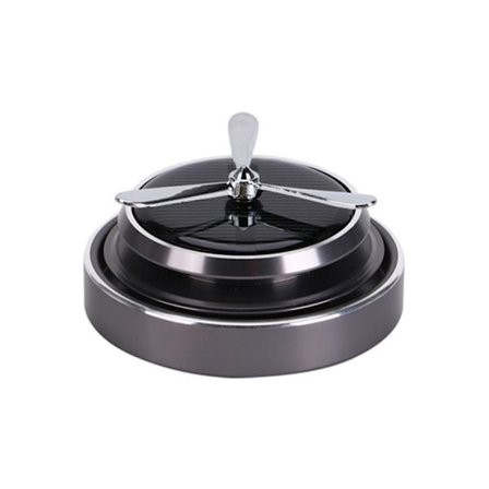 Solar Roterende Parfume Holder Bil Aroma Ornament GRÅ PARFUME