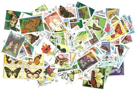 250 Sommerfugle - Sommerfugle og insekter - 250 forskellige