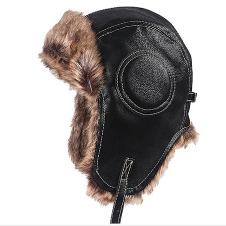 Talvi Trapper Hattu Korvaläpät Thermal Kylmä MUSTA