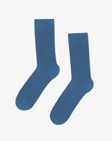 Classic Organic Sock - Petrol Blue - Male - 41-46