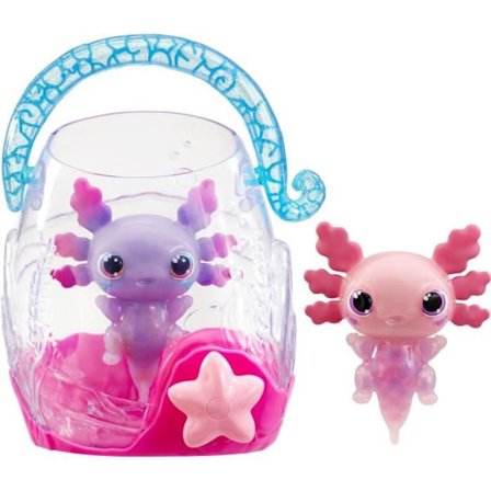 Animagic - GOLIATH - Axolotl dubbelpack - Bubbelakvarium - Rosa / Lila - Från 4 år