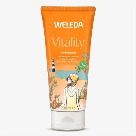 Weleda Vitality Shower Cream Sea Buckthorn 200 ml, Skincare, Kropspleje, Bodyshampoo