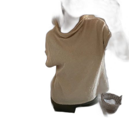 Beige stickad topp från Lindex