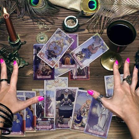 78 kort katter tarot engelsk tarot familiefest brettspill orakelkort astrologi spådom skjebnekort venn fest brettspill (FMY)