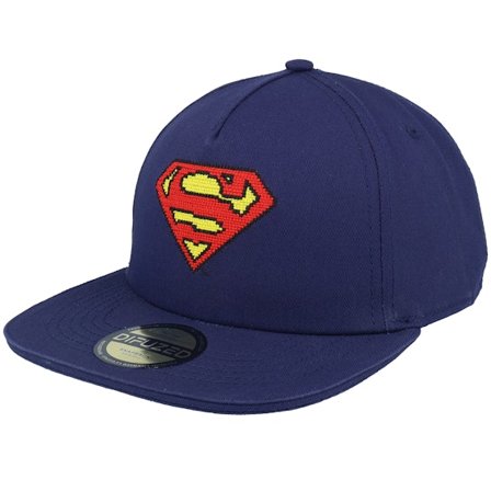 Difuzed - Blå snapback Keps - Superman Blue Snapback @ Hatstore