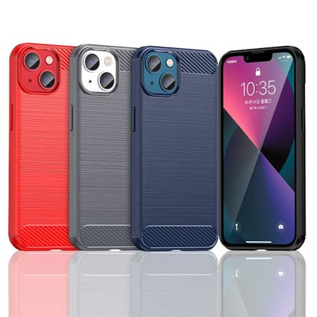 SKALO iPhone 14 Armor Carbon Stødsikker TPU-cover - Vælg farve