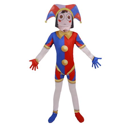 Digital Circus Kostume til Børn Pomni Kostume Jumpsuit