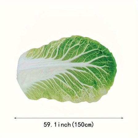 Flannel Tæppe, en Sjov Kål-Formet Tæppe Gave, Hyggeligt Og Varmt Blødt Tæppe, Velegnet til Sofa, Kontorseng Og Udendørs Rejser.