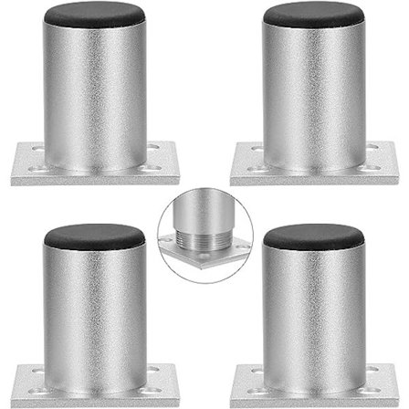 Justerbara Möbelben, Skåpsfötter i Aluminiumlegering för Soffa