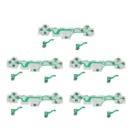 5 Sæt Fleksibelt Fladkabel til PS5 Udskiftning FPC Gamepad Håndtag Ledende Film til PS5 Controller