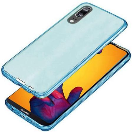 Smart Silikonfodral med Touchsensor (Fram & Bak) Huawei P20 Pro Blå