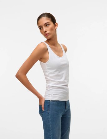 Vero Moda Vmmaxi My Soft Uu Tank Top Noos - White - XL