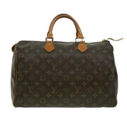 Louis Vuitton Vintage, Pre-owned Speedy 35 Monogram Handbag Bruin, Dames, Maat:ONE Size